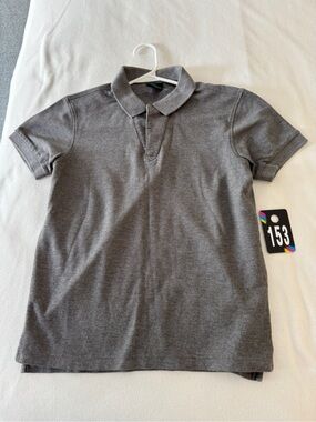 Men's Kent & Curwin British Classic Grey Short-Sleeve Polo Shirt
